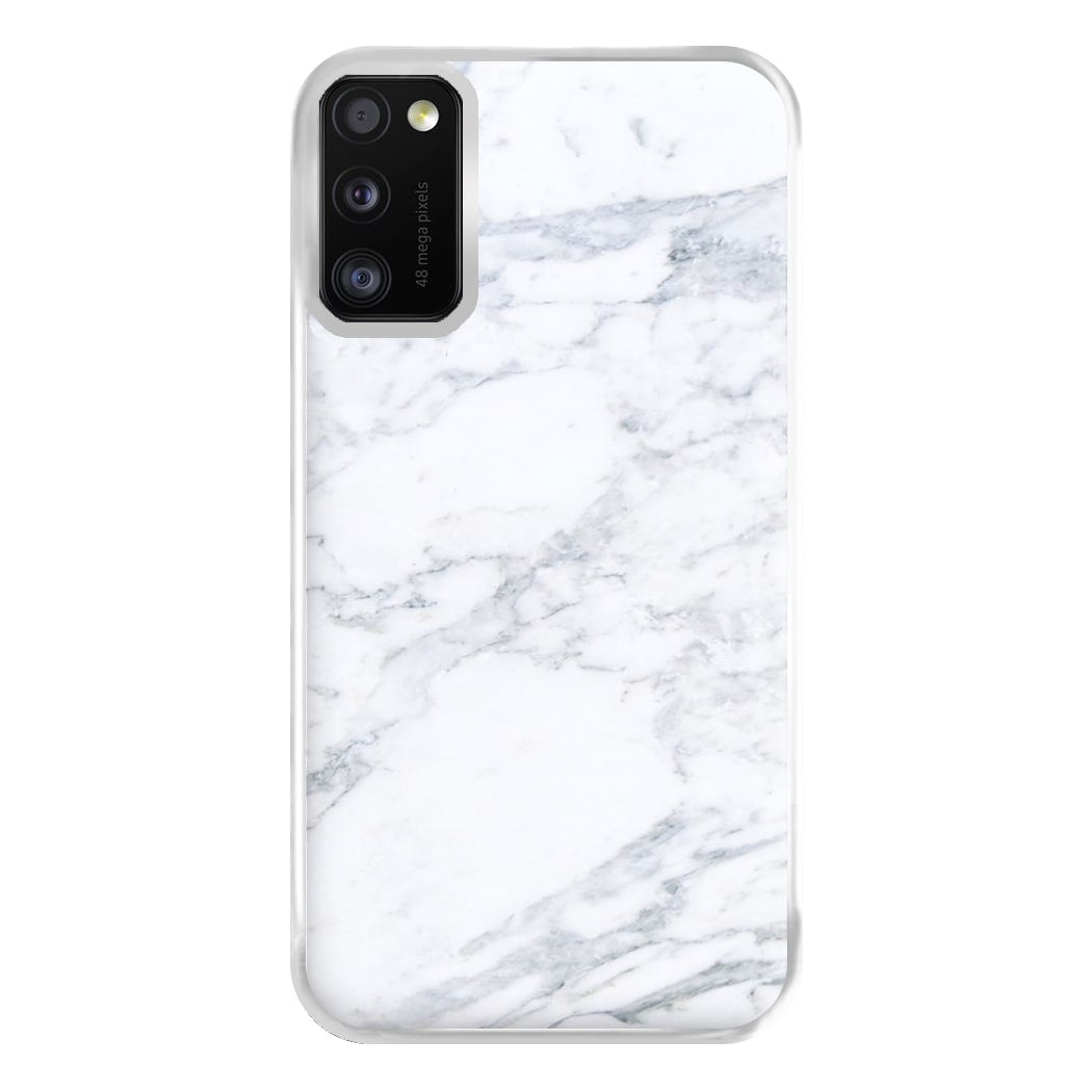 White Marble Pattern Phone Case for Galaxy A41