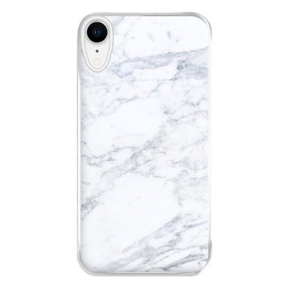 White Marble Pattern Phone Case for iPhone XR