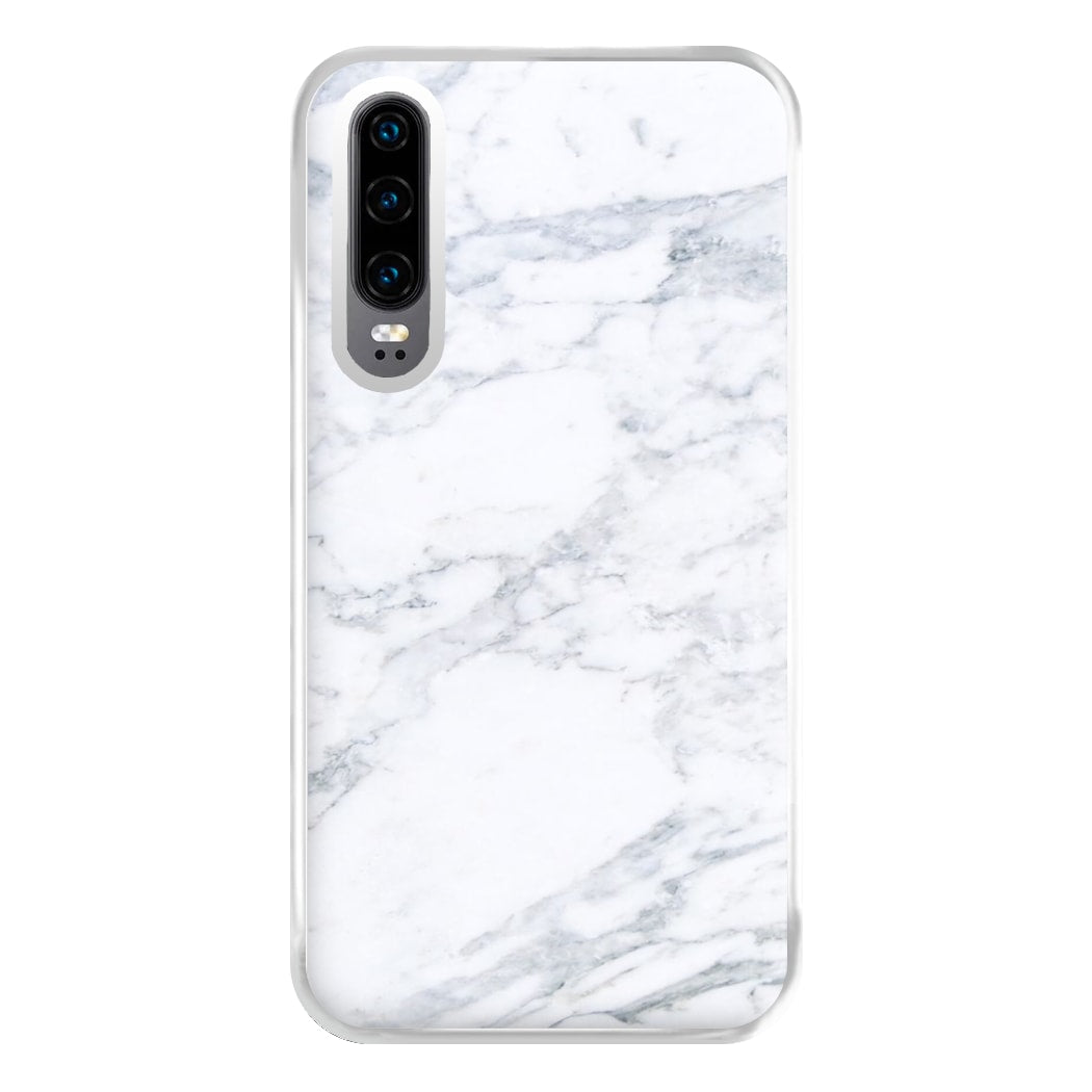 White Marble Pattern Phone Case for Huawei P30