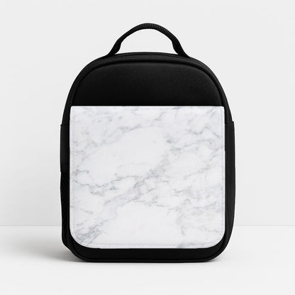 White Marble Pattern Insulated Lunchbox