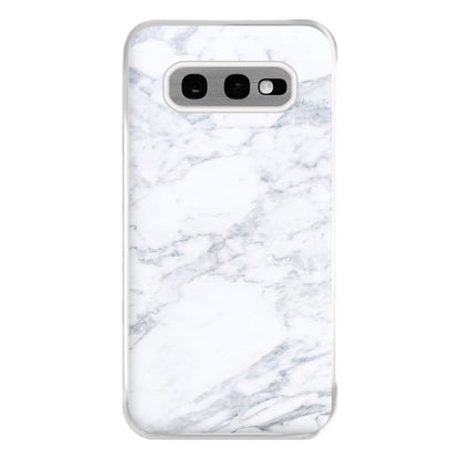 White Marble Pattern Phone Case for Galaxy S10e