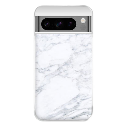 White Marble Pattern Phone Case for Google Pixel 8 Pro