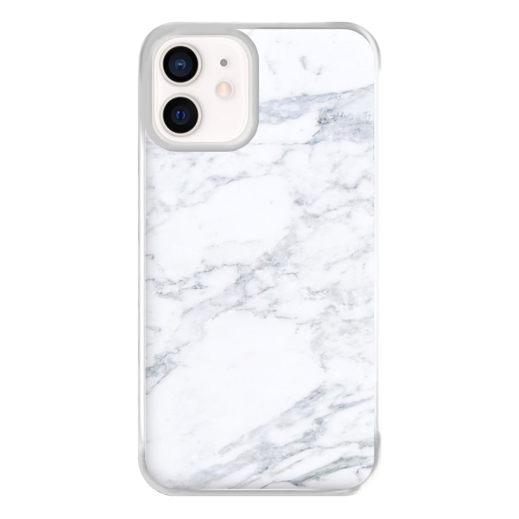 White Marble Pattern Phone Case for iPhone 12 Mini