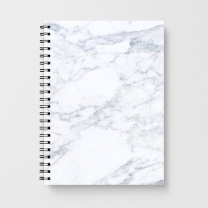 White Marble Pattern Notebook - Fun Cases