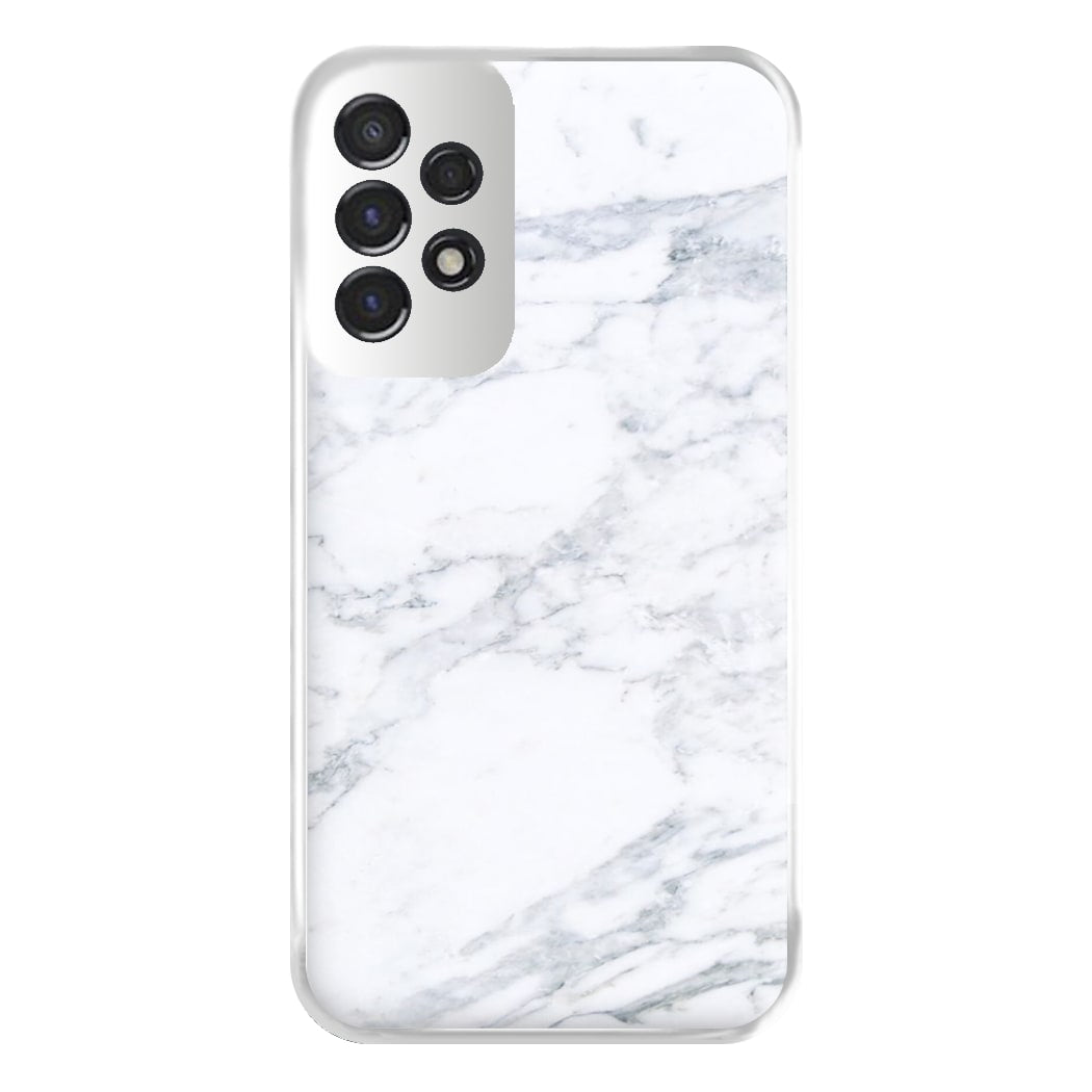 White Marble Pattern Phone Case for Galaxy A53