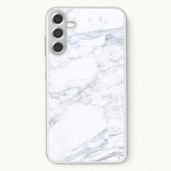 White Marble Pattern Phone Case for Galaxy A57