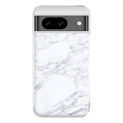 White Marble Pattern Phone Case for Google Pixel 8