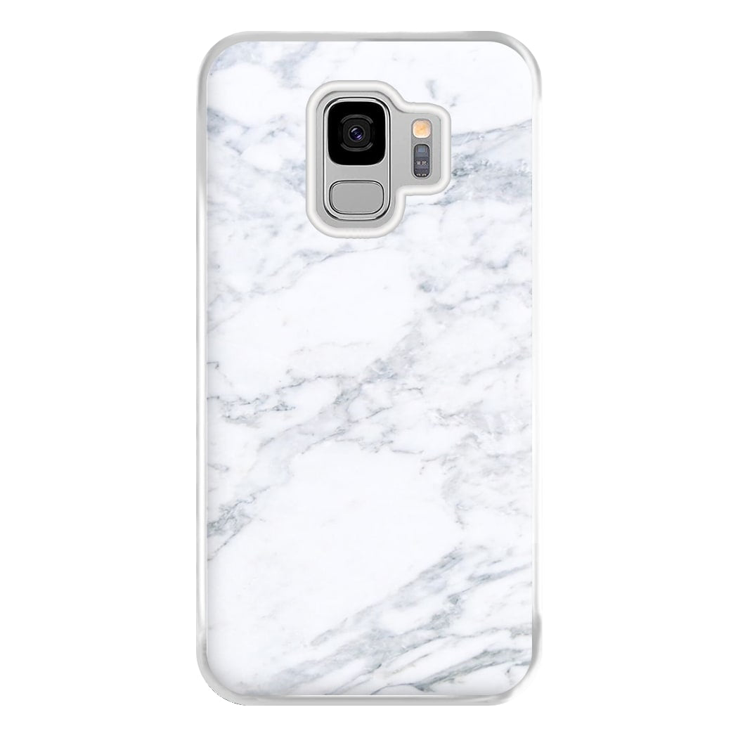 White Marble Pattern Phone Case for Galaxy S9 Plus