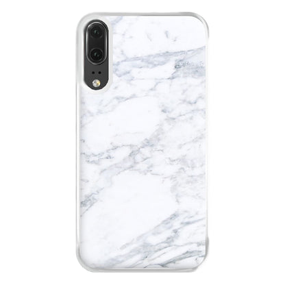 White Marble Pattern Phone Case for Huawei P20