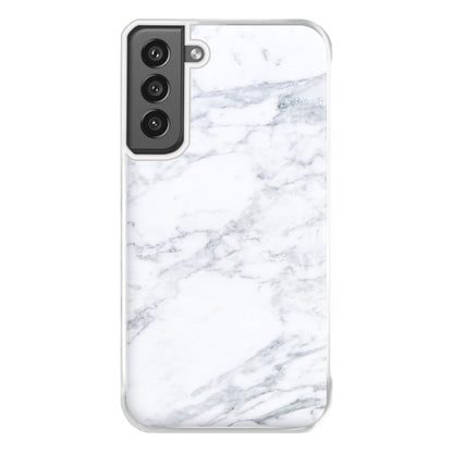 White Marble Pattern Phone Case for Galaxy S21FE