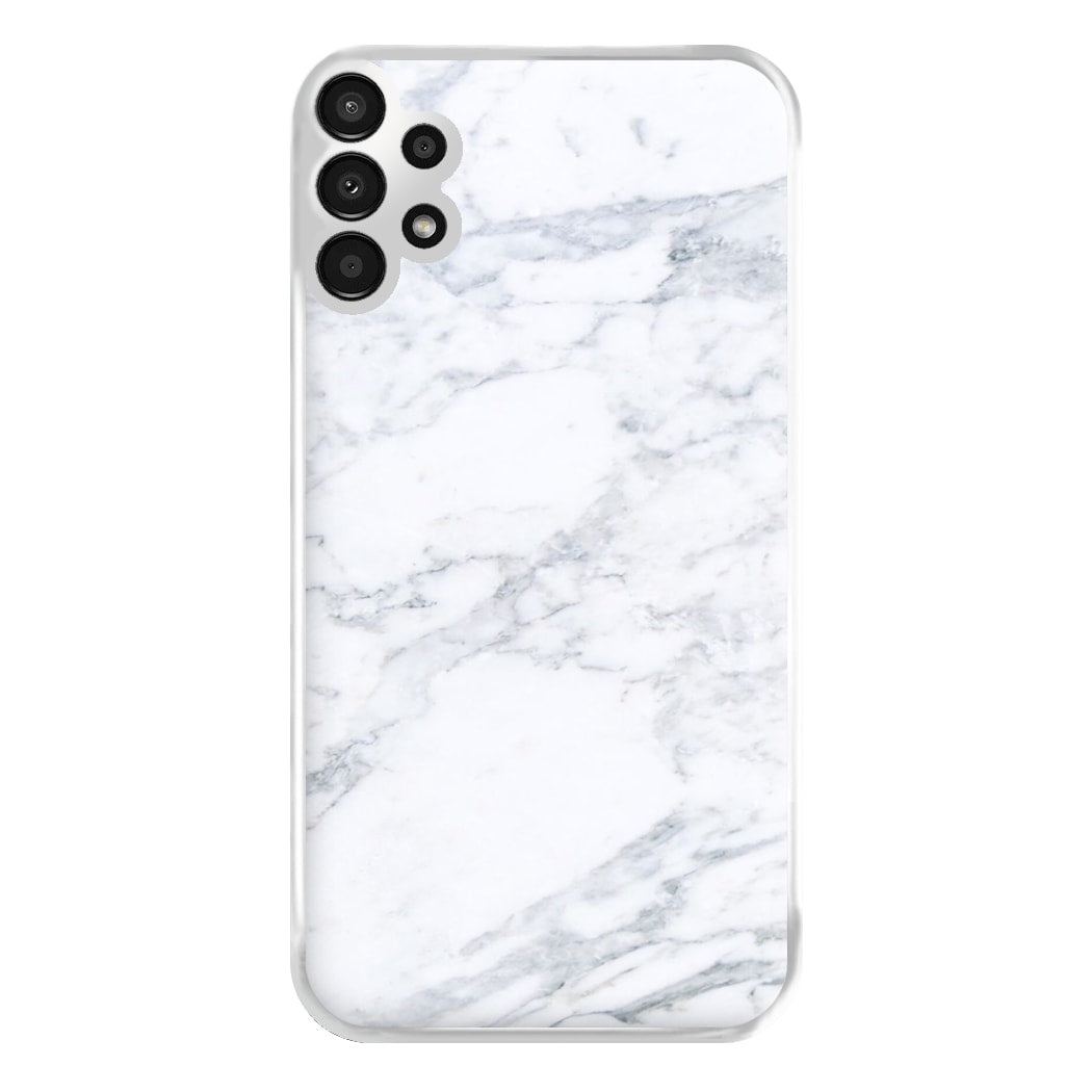 White Marble Pattern Phone Case for Galaxy A13