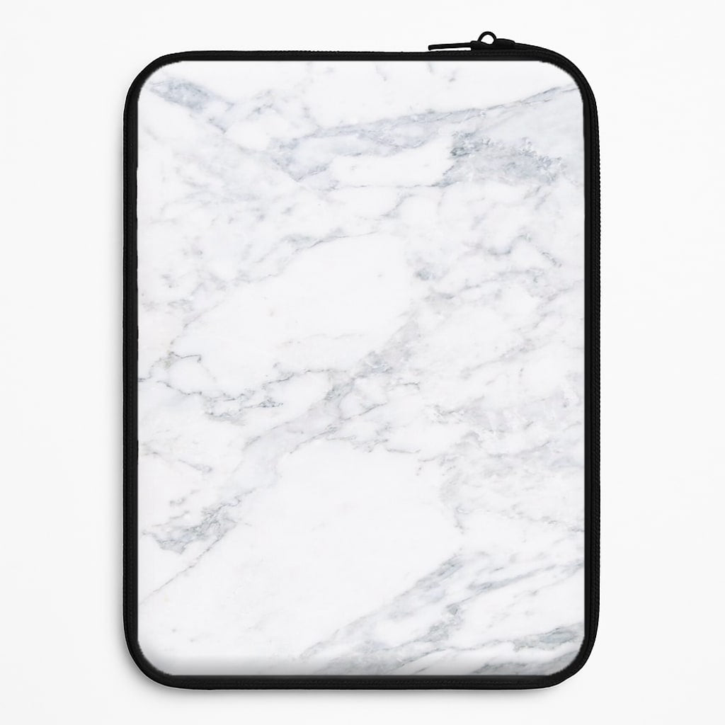 White Marble Pattern Universal Laptop Sleeve