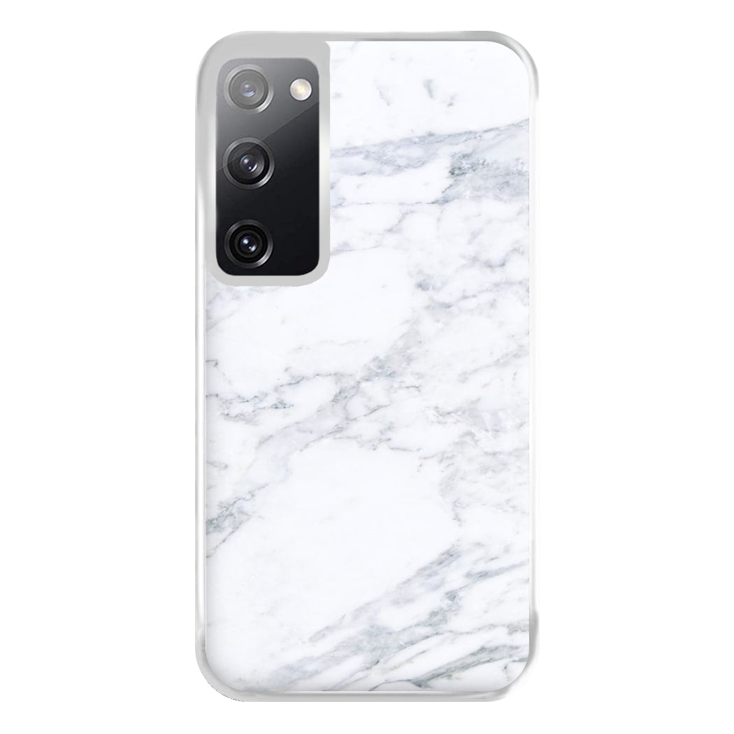 White Marble Pattern Phone Case for Galaxy S20