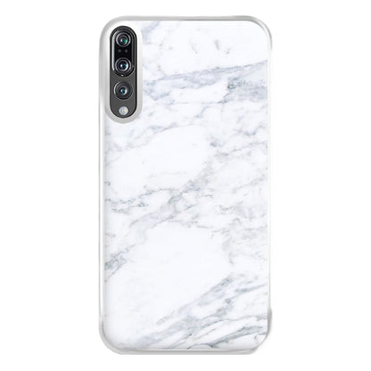 White Marble Pattern Phone Case for Huawei P20 Pro