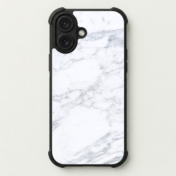 White Marble Pattern Phone Case — Bumper case