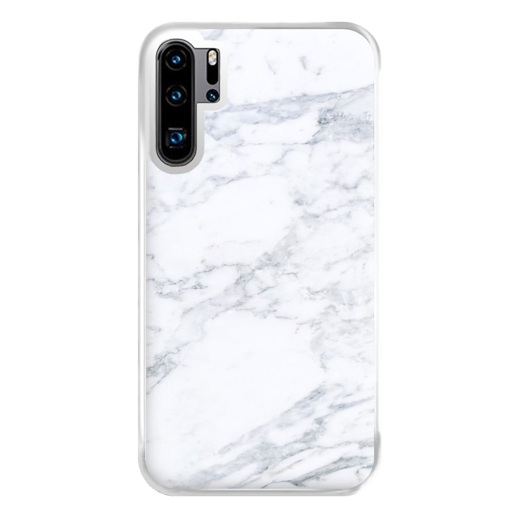 White Marble Pattern Phone Case for Huawei P30 Pro