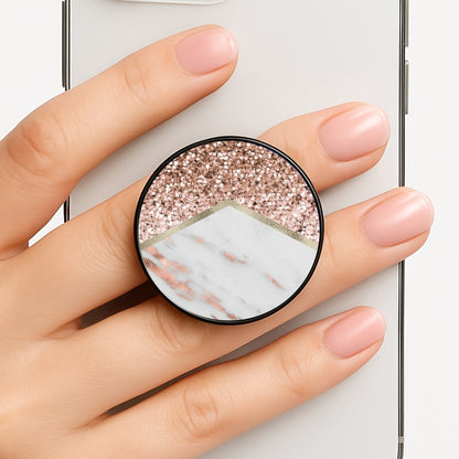 Rose Gold Marble & Glitter FunGrip
