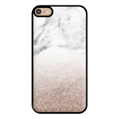 Rose Gold Glitter & Marble Phone Case for iPhone 6 Plus / 7 Plus / 8 Plus