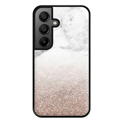 Rose Gold Glitter & Marble Phone Case for Google Pixel 8