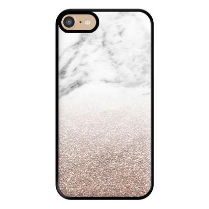 Rose Gold Glitter & Marble Phone Case for iPhone 6 / 7 / 8 / SE