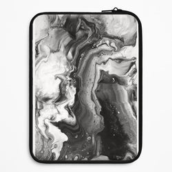 Black and White Leaking Marble Universal Laptop Sleeve