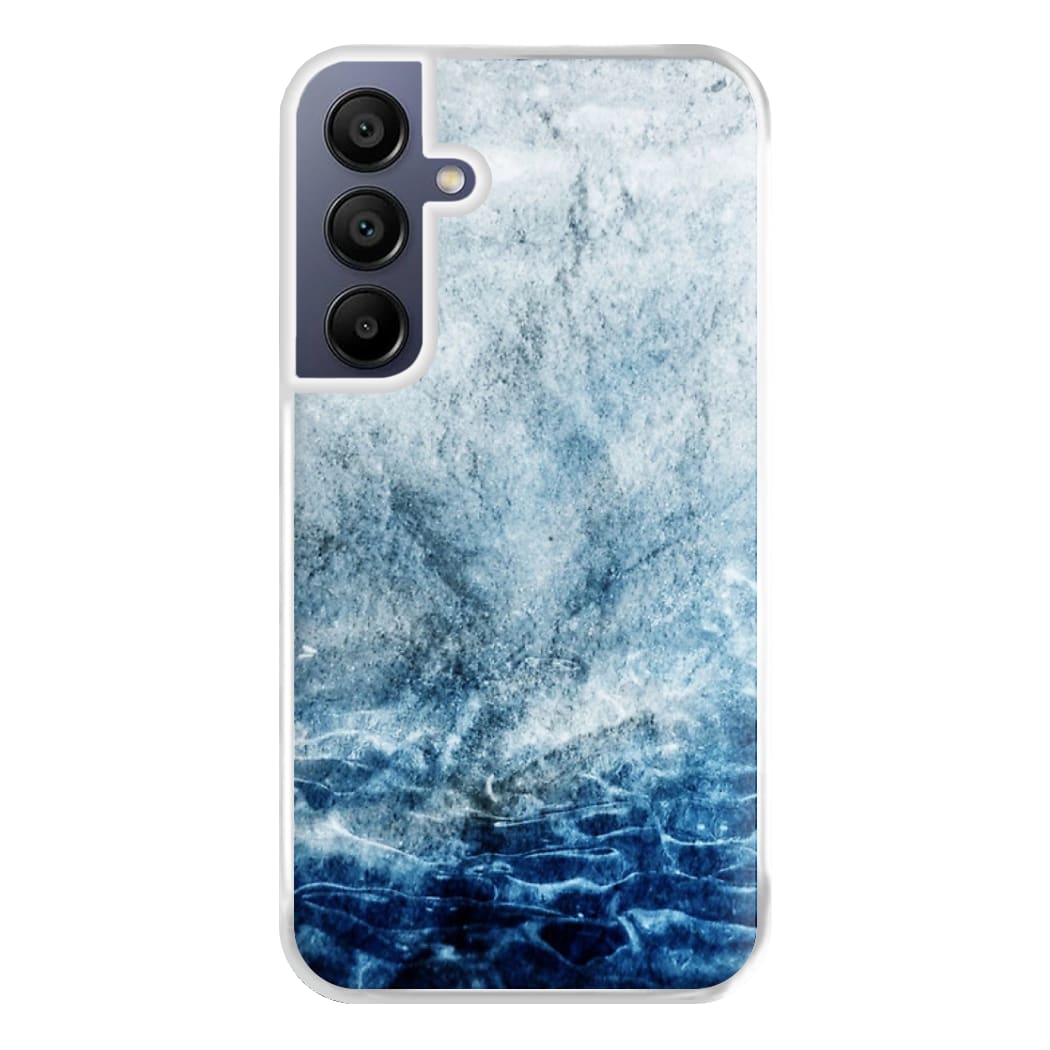 Sea Blue Marble Phone Case for Galaxy A16