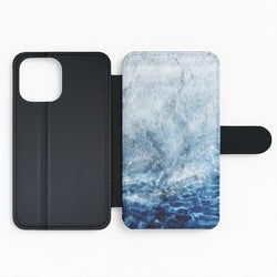 Sea Blue Marble Flip Phone Case