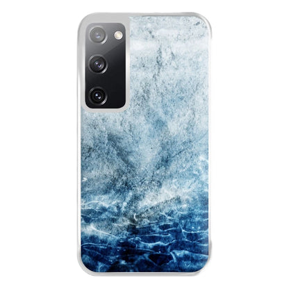 Sea Blue Marble Phone Case for Galaxy S20