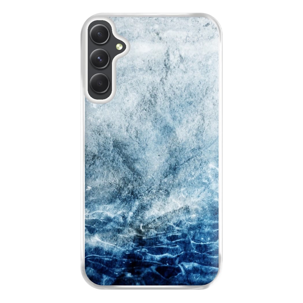 Sea Blue Marble Phone Case for Galaxy A54