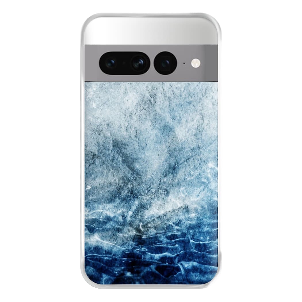 Sea Blue Marble Phone Case for Google Pixel 7 Pro