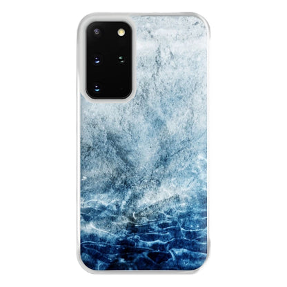 Sea Blue Marble Phone Case for Galaxy S20 Plus