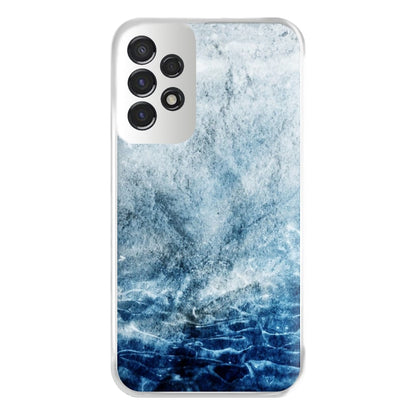 Sea Blue Marble Phone Case for Galaxy A53