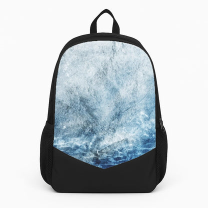 Sea Blue Marble Large Backpack
