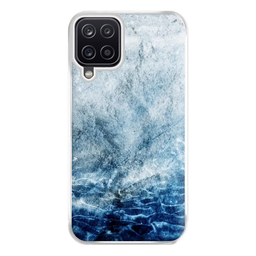 Sea Blue Marble Phone Case for Galaxy A12