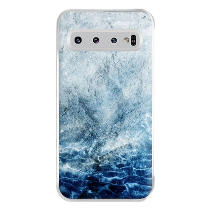 Sea Blue Marble Phone Case for Galaxy S10 Plus