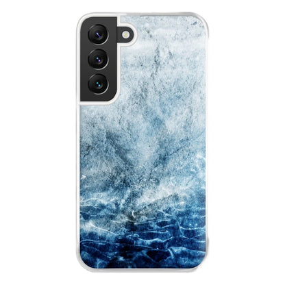 Sea Blue Marble Phone Case for Galaxy S22 Plus