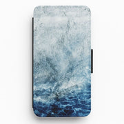 Sea Blue Marble Flip / Wallet Phone Case 1