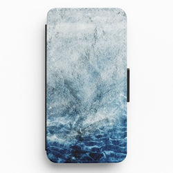 Sea Blue Marble Flip / Wallet Phone Case