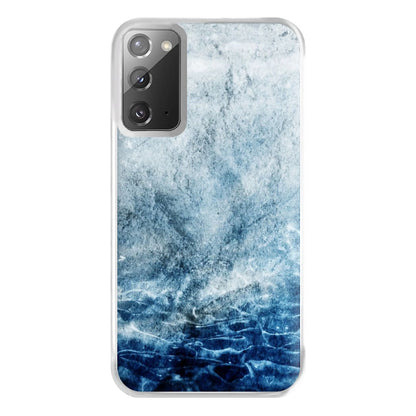 Sea Blue Marble Phone Case for Galaxy Note 20 Ultra