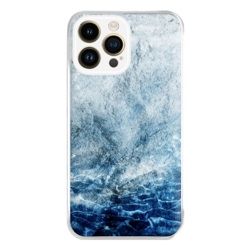 Sea Blue Marble Phone Case for iPhone 14 Pro Max