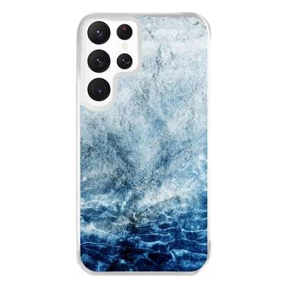 Sea Blue Marble Phone Case for Galaxy S22 Ultra