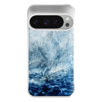 Sea Blue Marble Phone Case for Google Pixel 9 Pro XL