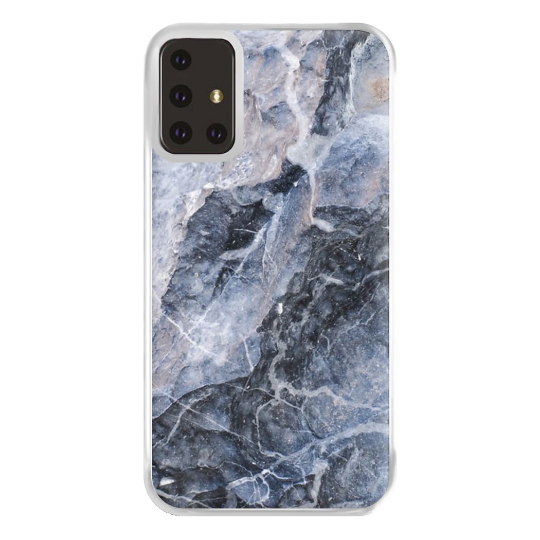 Grey and White Marble Phone Case for Galaxy A71