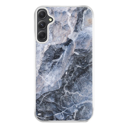 Grey and White Marble Phone Case for Galaxy A54