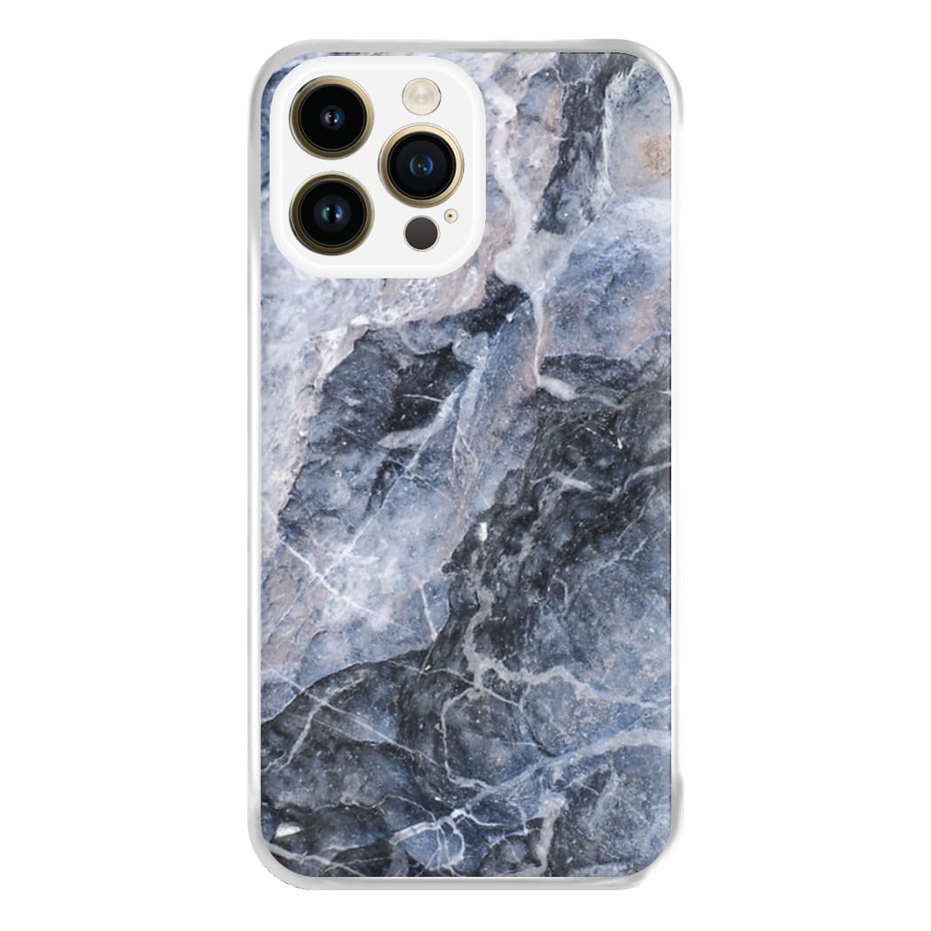 Grey and White Marble Phone Case for iPhone 14 Pro Max