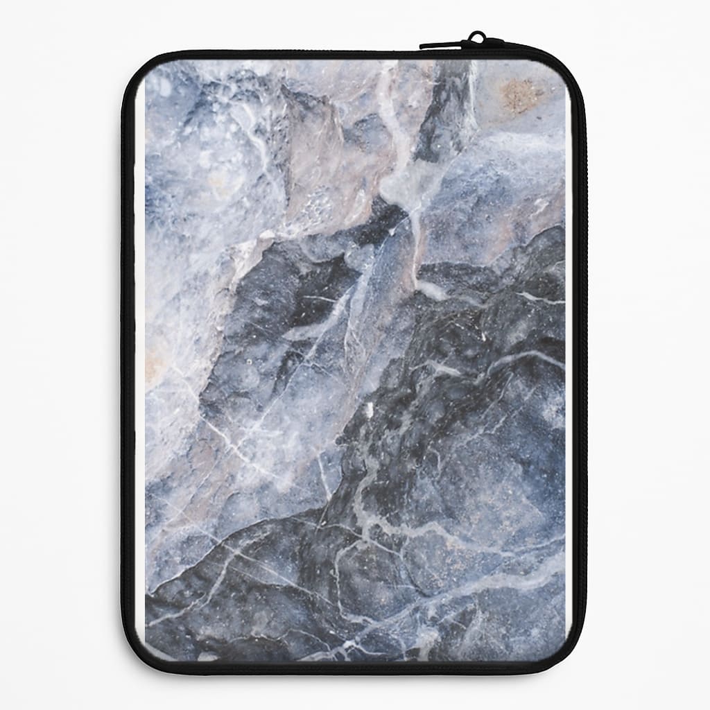Grey and White Marble Laptop Sleeve
