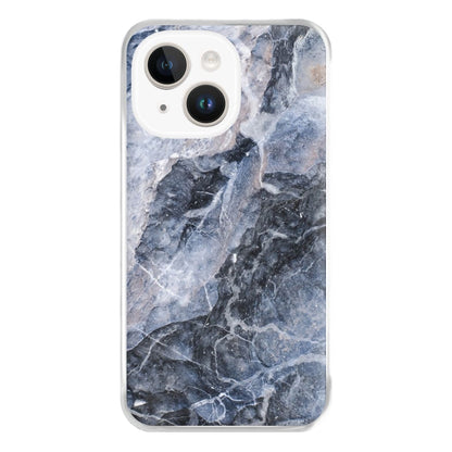 Grey and White Marble Phone Case for iPhone 14 Plus