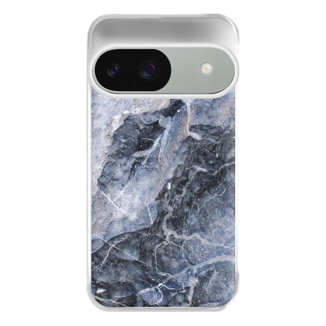 Grey and White Marble Phone Case for Google Pixel 9 / 9 Pro