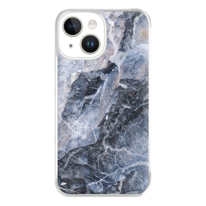 Grey and White Marble Phone Case for iPhone 14