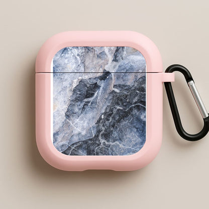 Grey and White Marble Pink AirPods Case